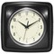 Infinity Instruments Square Retro Black Wall Clock, 9.25 in. 13228BK-4103 - alternate 1